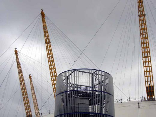 Millennium Dome Greenwich building masts