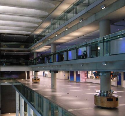 London entertainment venue concourses interior