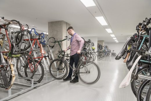 Principal Tower Shoreditch bike store by Foster + Partners Architects