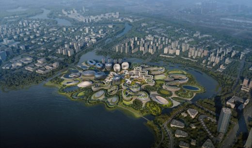 Unicorn Island Masterplan Chengdu building design