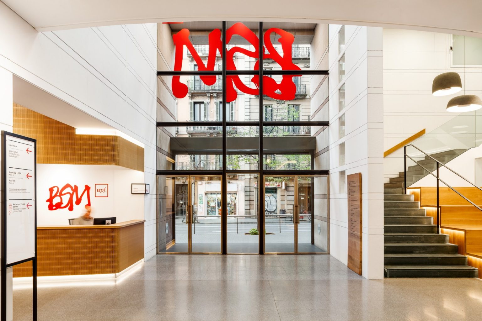 Hall BSM-Universitat Pompeu Fabra Barcelona - e-architect