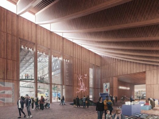 National Railway Museum York Design Competition entry by Carmody Groarke with Arup and Max Fordham