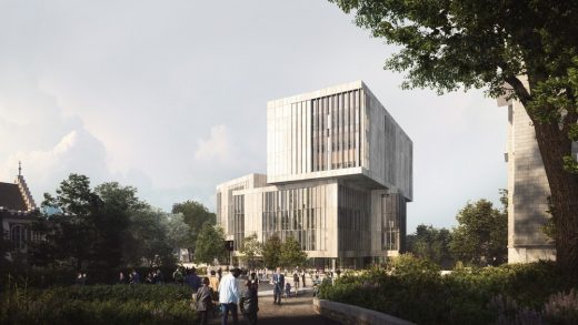 New University of Bristol Library building design by Hawkins\Brown Architect