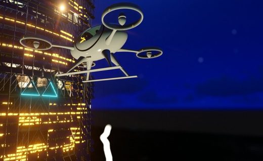 Architecture and Pandemics: skyscraper drone