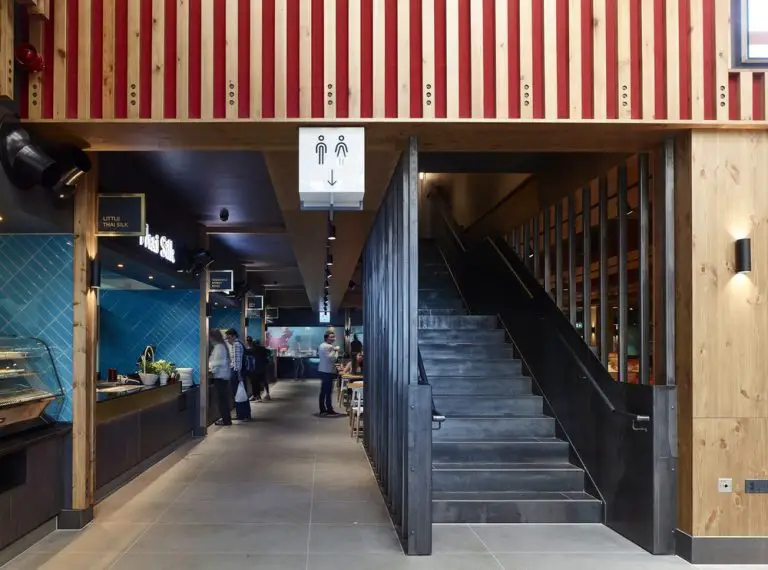 Bang Bang Oriental Food Hall in Northwest London earchitect