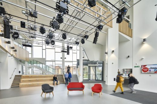 BU Poole Gateway Building interior, Bournemouth University England