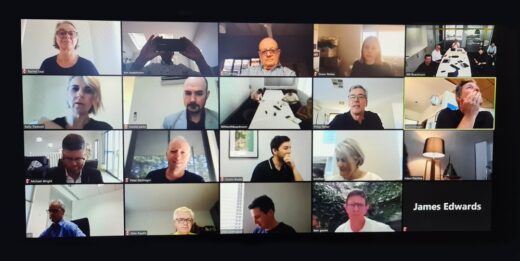 Remote Working Architects in Zoom meeting