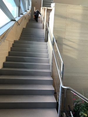 Hunters Point Public Library, Queens, New York, by Steven Holl Architects stairs - Shameful architecture scandal