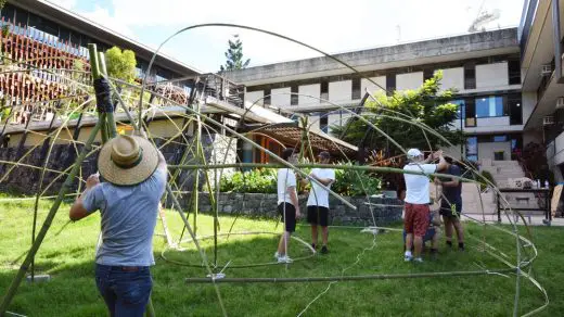 Kagome Bamboo Woven Pavilion Queensland University