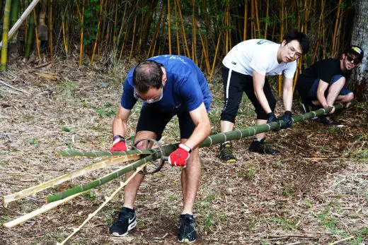 Kagome Bamboo Woven Pavilion Queensland University