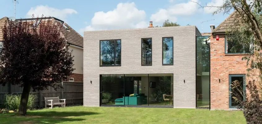 Long Brick House in the Chilterns, England