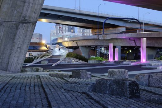 North Bank Bridge Park Boston landscape design