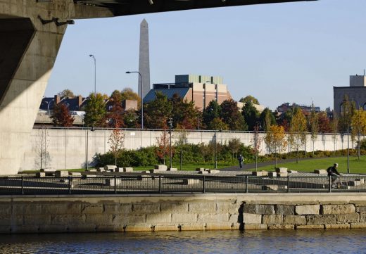 North Bank Bridge Park Boston landscape design