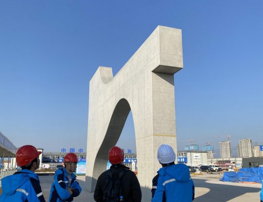 Quzhou Sports Campus Stadium mock-up by MAD Architects