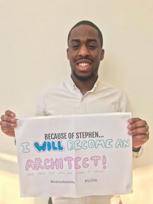 Shawn Adams, Stephen Lawrence Charitable Trust Alumni