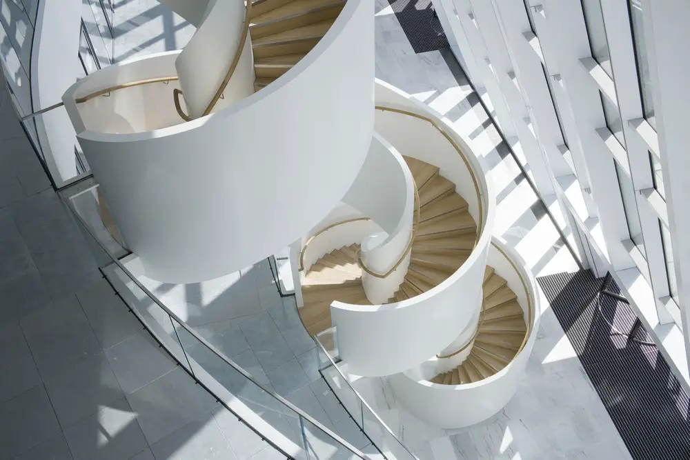 Staircase at One Bank Street London