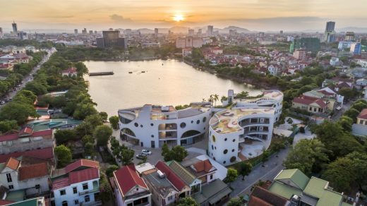 Vinh Kindergarten building in Vietnam aerial photo