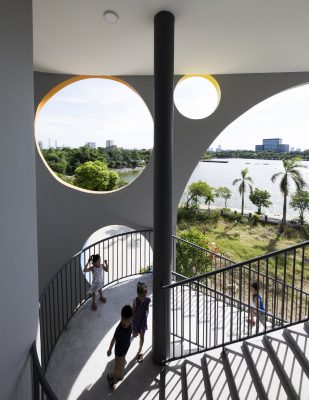 Vinh Kindergarten building stairs interior