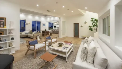 Bruce Jenner Malibu beach house interior