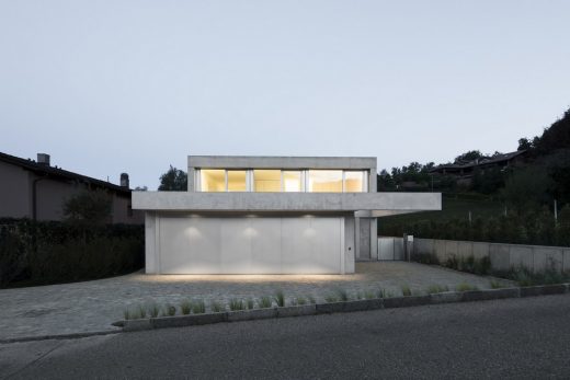 Concrete Villa Comano Switzerland
