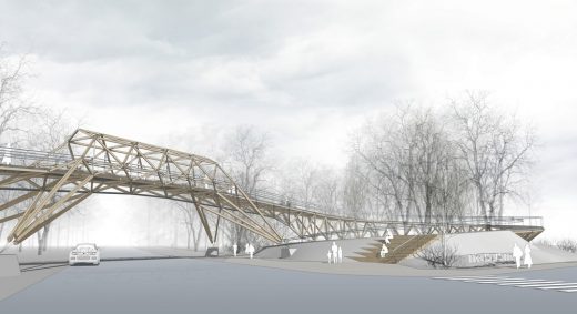 Gremyachaya Griva Eco-Park Footbridge Siberia