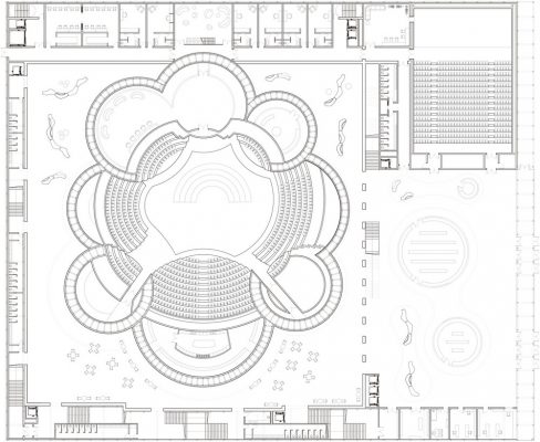 Vilnius Concert Hall Competition Lithuanian architecture contest 1st floor