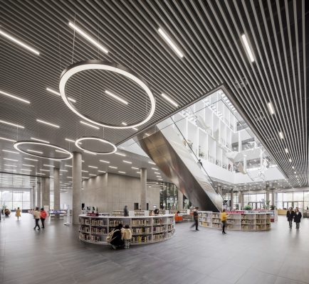 Ningbo New Library Building in China by schmidt hammer lassen architects