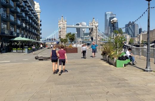 Butler’s Wharf London River Thames promenade