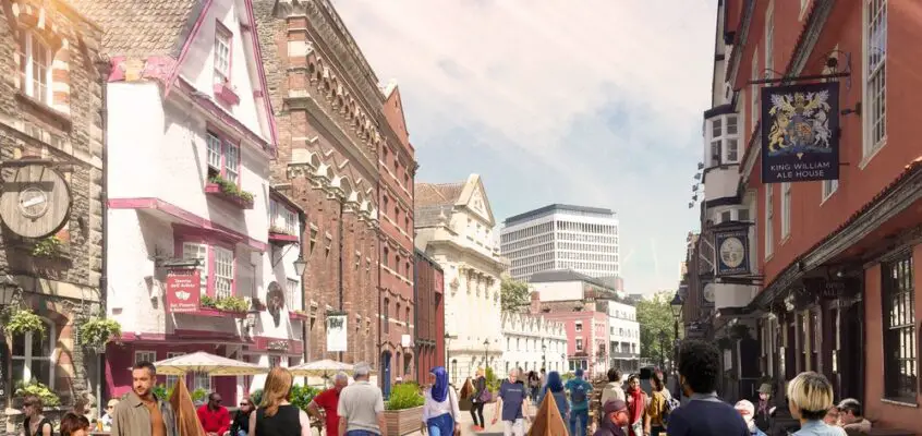 King Street Bristol Pedestrianisation