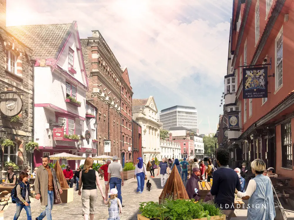 King Street Bristol Pedestrianisation