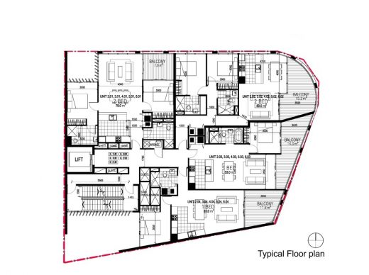Matrix Apartments Sydney building plan