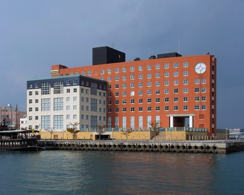 Mojiko Hotel, Kitakyûsyû Fukuoka Japan, design by Aldo Rossi architect