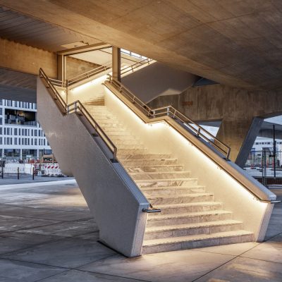 Orientkaj Station in Copenhagen stairs lighting