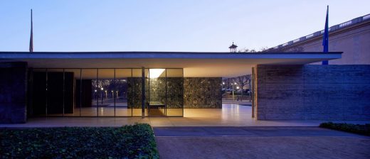 Barcelona Pavilion building in Spain