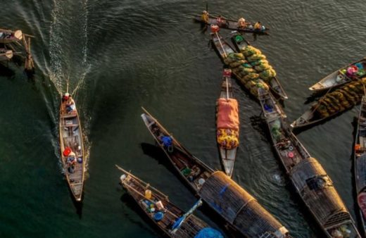 Vietnam boats Ho Chi Minh City water