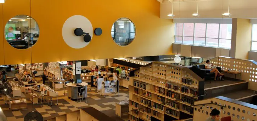 Westport Library Building in Connecticut State