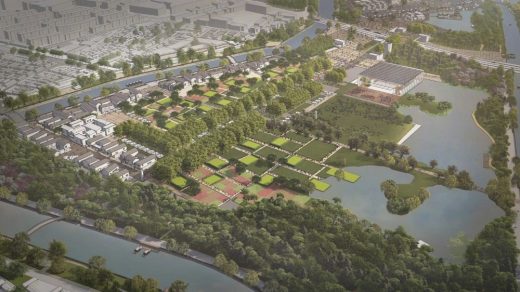 Yangliuqing National Grand Canal Culture Park design by Seung H-Sang