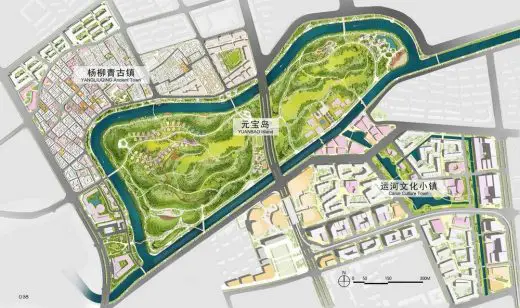 Yangliuqing National Grand Canal Culture Park design by Wang Xiangrong