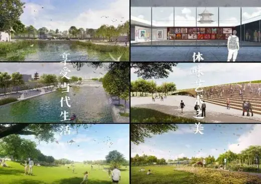 Yangliuqing National Grand Canal Culture Park design by Wang Xiangrong