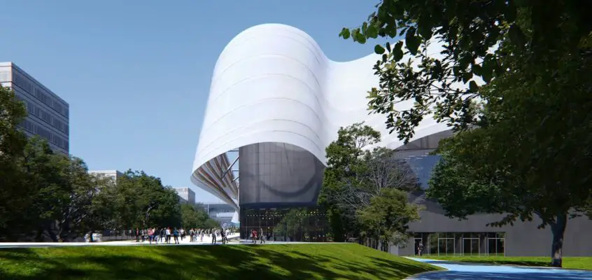 2024 Paris Olympics Aquatic Center Building