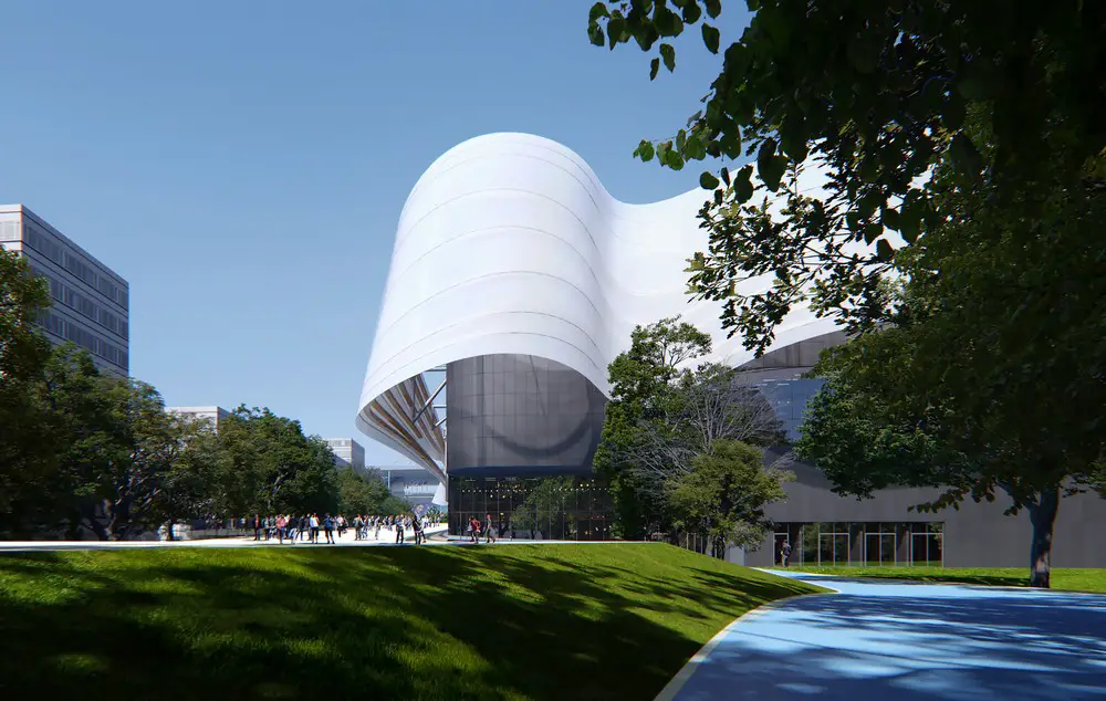 2024 Paris Olympics Aquatics Centre Building earchitect