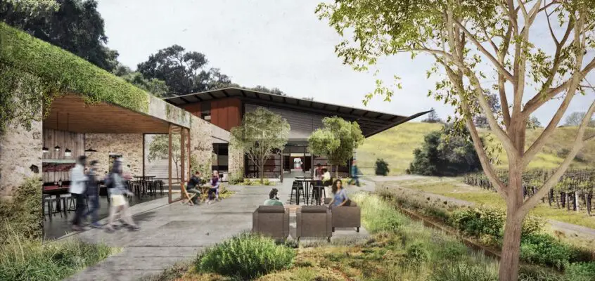 Alma Rosa Winery Buildings in California, USA