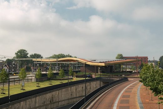 Assen Station building wooden roof