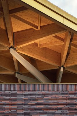 Assen Station building wooden roof