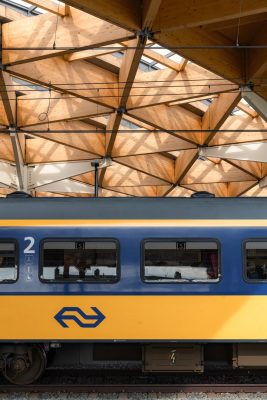 Assen Station building wooden roof