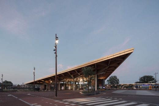 Assen Station Netherlands wooden roof