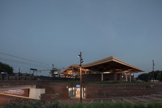 Assen Station Netherlands wooden roof