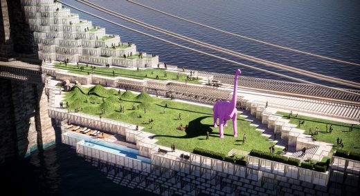 Brooklyn Bridge Competition Entry Design by Daniel Gillen