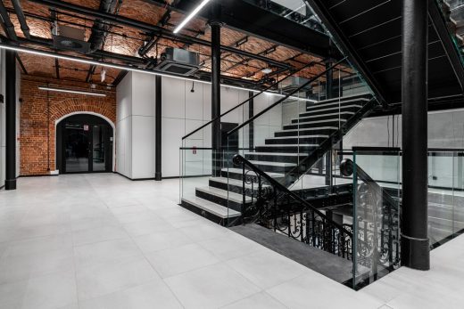 Clariant Shared Service Center Łódź Monopolis stairs - Polish Architecture News