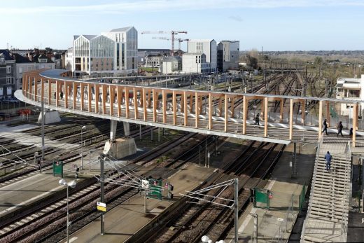 Footbridge Angers Saint Laud Train Station